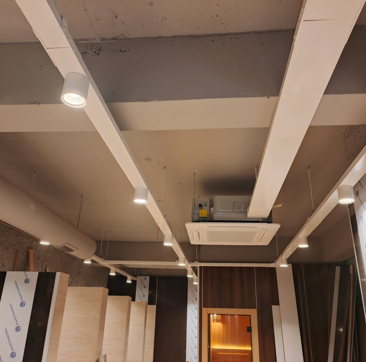 Tavan sistemi ve armatür montajı